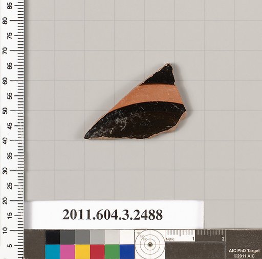 Terracotta fragment of a kylix (drinking cup)