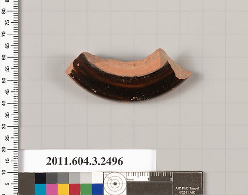 Terracotta fragment of a kylix (drinking cup)