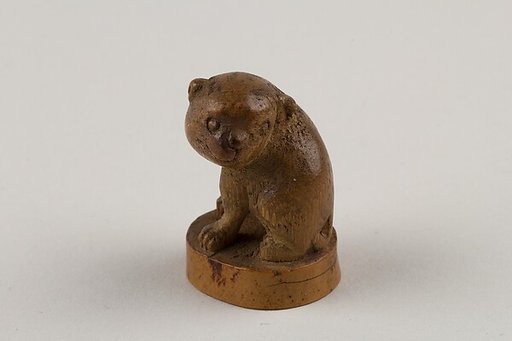 Netsuke: Seal in the Form of a Seated Pug-Dog