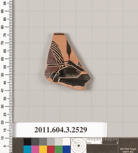Terracotta rim fragment of a kylix: Siana cup (drinking cup)