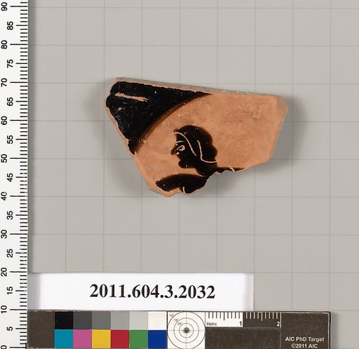 Terracotta fragment of a kylix (drinking cup)