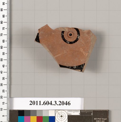 Terracotta fragment of a kylix (drinking cup)