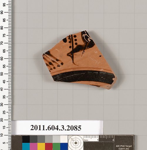 Terracotta fragment of a kylix (drinking cup)
