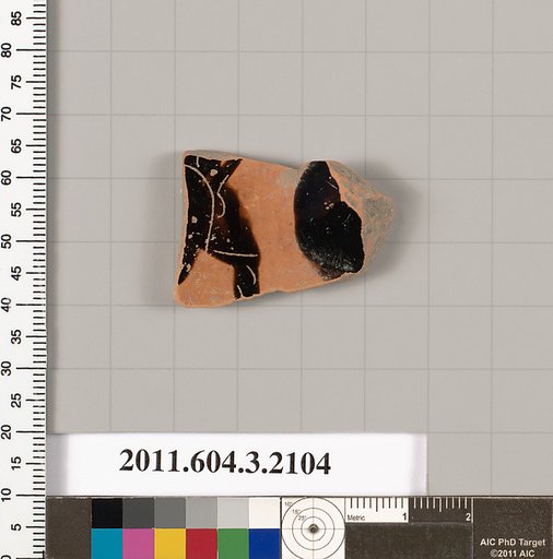 Terracotta fragment of a kylix (drinking cup)