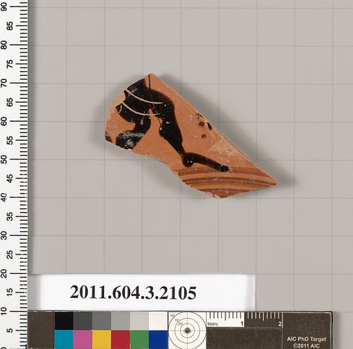 Terracotta fragment of a kylix (drinking cup)