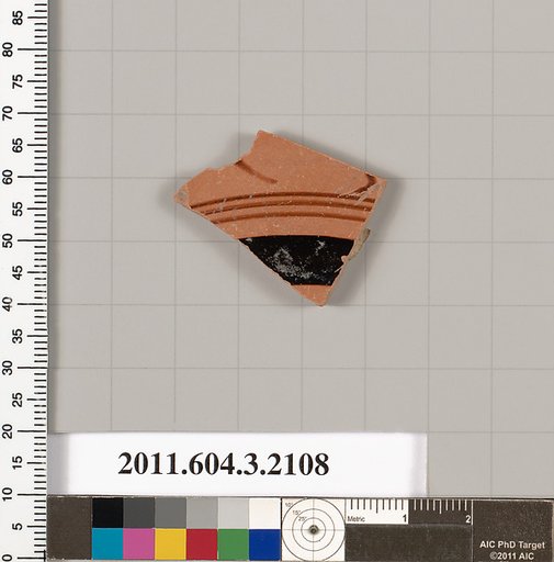 Terracotta fragment of a kylix (drinking cup)
