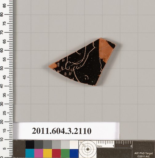 Terracotta fragment of a kylix (drinking cup)