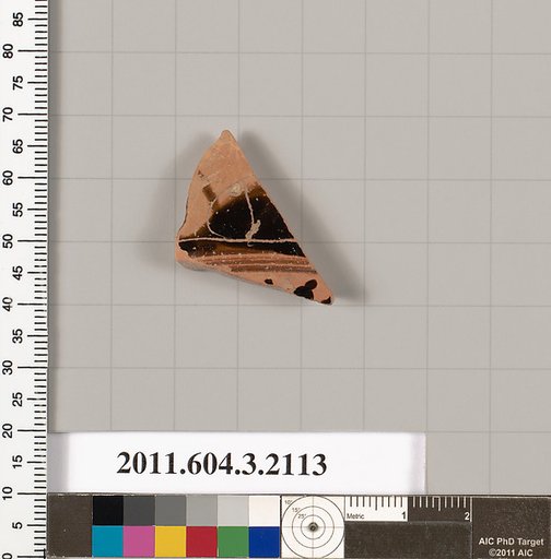 Terracotta fragment of a kylix (drinking cup)