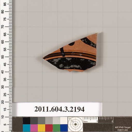 Terracotta fragment of a kylix (drinking cup)