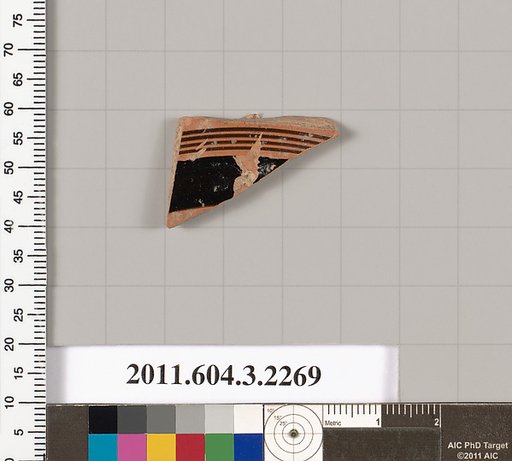 Terracotta fragment of a kylix (drinking cup)