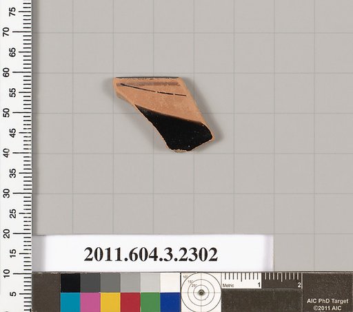 Terracotta rim fragment of a kylix: eye-cup (drinking cup)