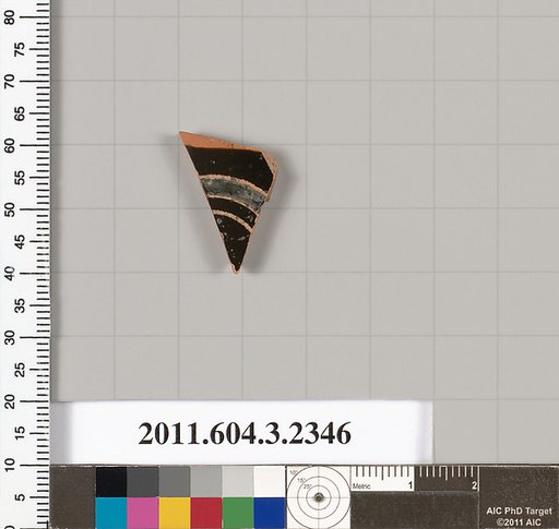 Terracotta fragment of a kylix: eye-cup (drinking cup)