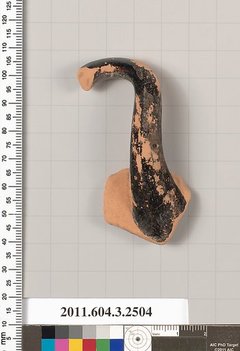 Terracotta fragment of a kylix (drinking cup)