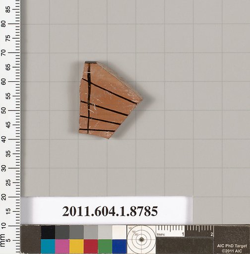 Terracotta rim fragment of a kylix (drinking cup)