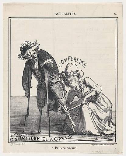 Poor old chap!, from 'News of the day,' published in "Le Charivari"