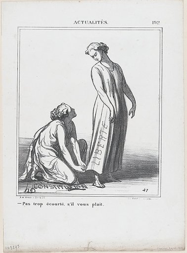 Not too short please, from 'News of the day,' published in "Le Charivari"