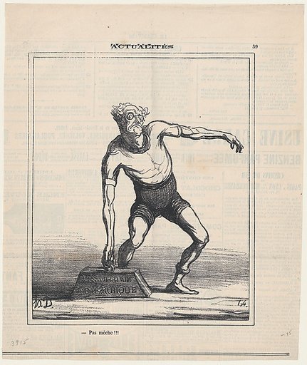 It's quite impossible!!!, from 'News of the day,' published in Le Charivari, March 28, 1872
