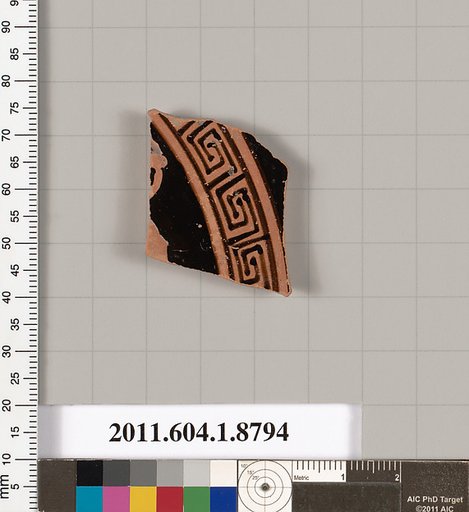 Terracotta fragment of a kylix (drinking cup)