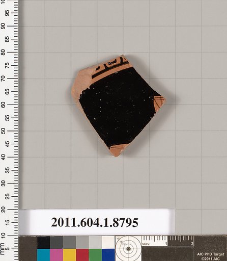 Terracotta fragment of a kylix (drinking cup)