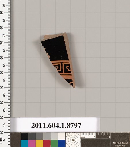 Terracotta fragment of a kylix (drinking cup)