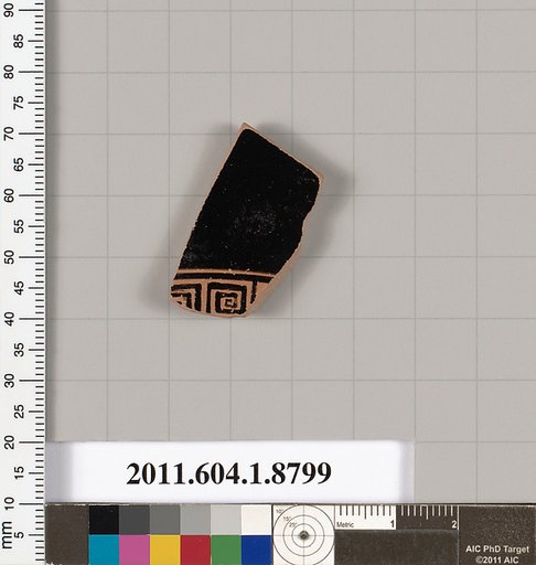 Terracotta fragment of a kylix (drinking cup)