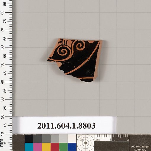 Terracotta fragment of a kylix (drinking cup)