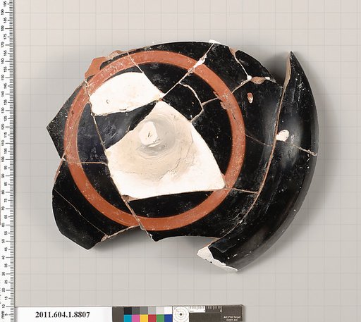 Terracotta fragment of a kylix (drinking cup) or a footed bowl?