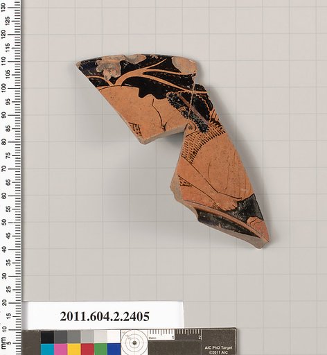 Terracotta fragment of a rhyton (vase for libations or drinking)
