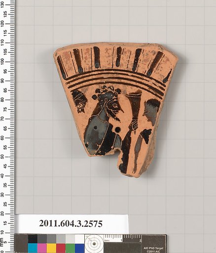 Terracotta fragment of a Little Master cup (drinking cup)