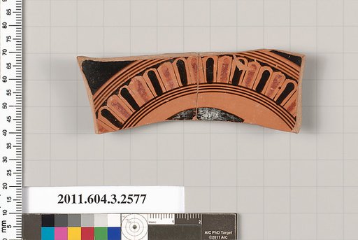 Terracotta fragment of a Little Master cup (drinking cup)