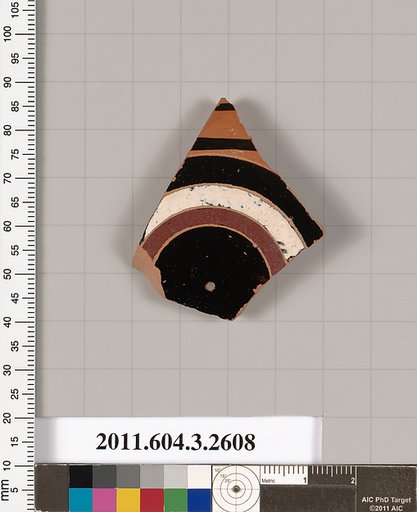 Terracotta fragment of a kylix (drinking cup)