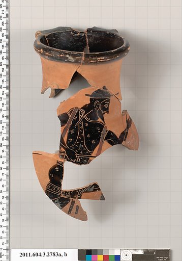 Terracotta fragments of an olpe (jug)
