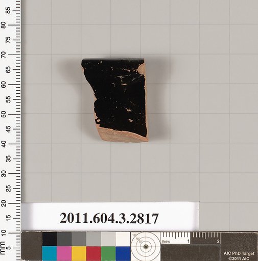 Terracotta rim fragment of a stemless kylix (drinking cup)?