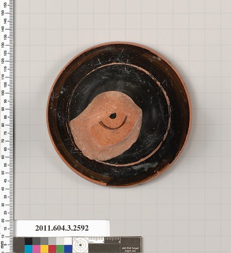 Terracotta fragment of a kylix (drinking cup)