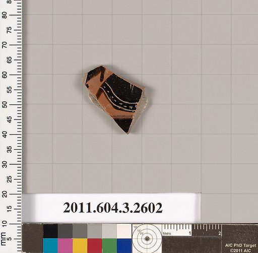 Terracotta fragment of a kylix: Band cup (drinking cup)?