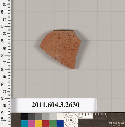 Terracotta rim fragment of a kylix (drinking cup)