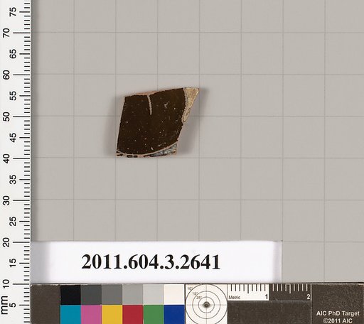 Terracotta fragment of a closed shape