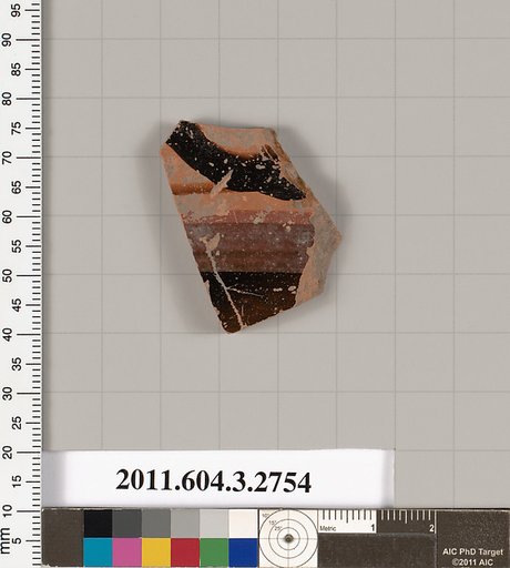 Terracotta fragment of a closed shape