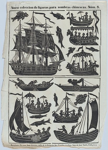 Sheet 8 of figures for Chinese shadow puppets