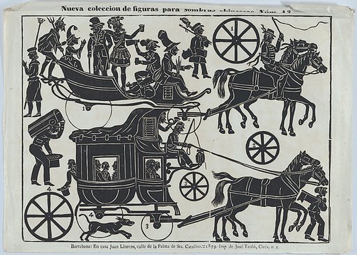 Sheet 13 of figures for Chinese shadow puppets