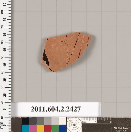 Terracotta fragment of a closed shape