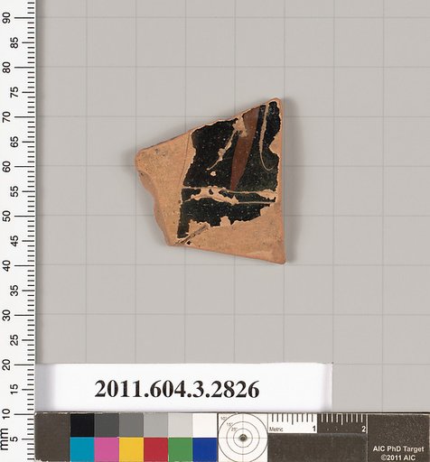 Terracotta fragment of a closed shape
