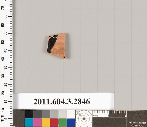 Terracotta fragment of a closed shape