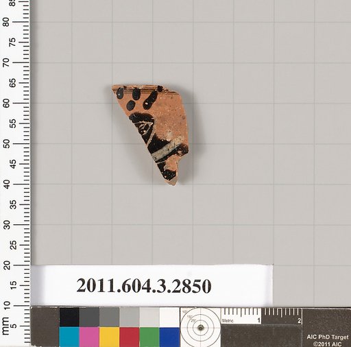 Terracotta fragment of a closed shape