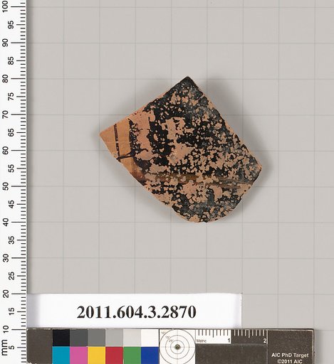 Terracotta fragment of a closed shape