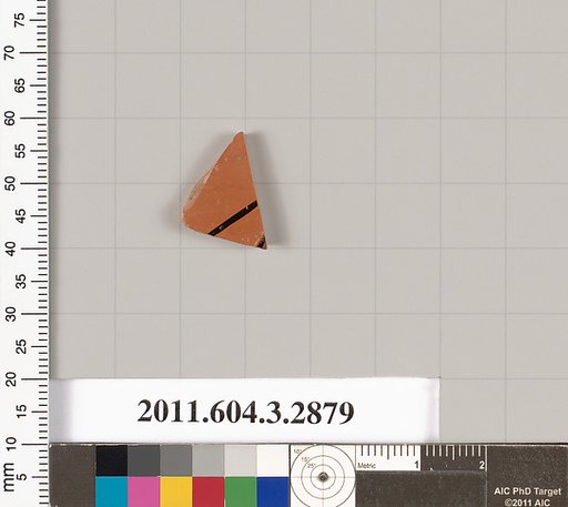 Terracotta fragment of a closed shape