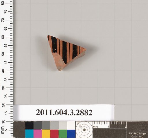 Terracotta fragment of a closed shape