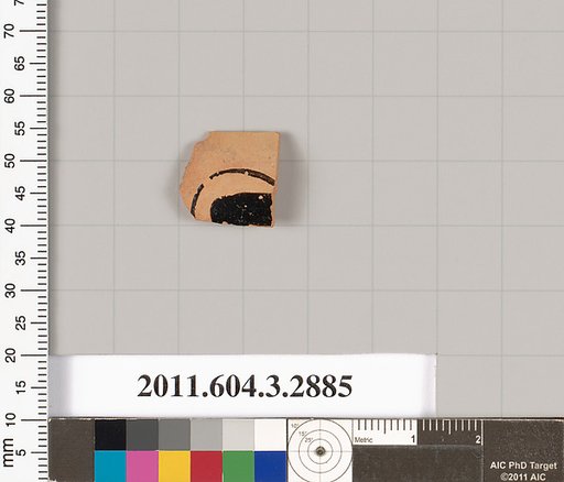 Terracotta fragment of a closed shape