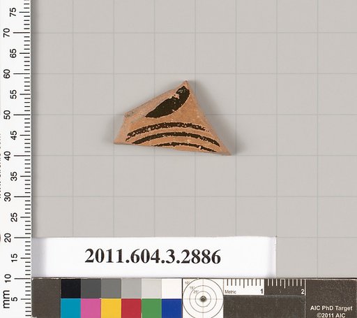 Terracotta fragment of a closed shape
