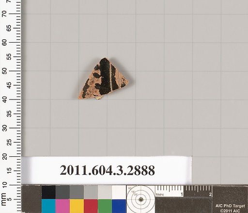 Terracotta fragment of a closed shape